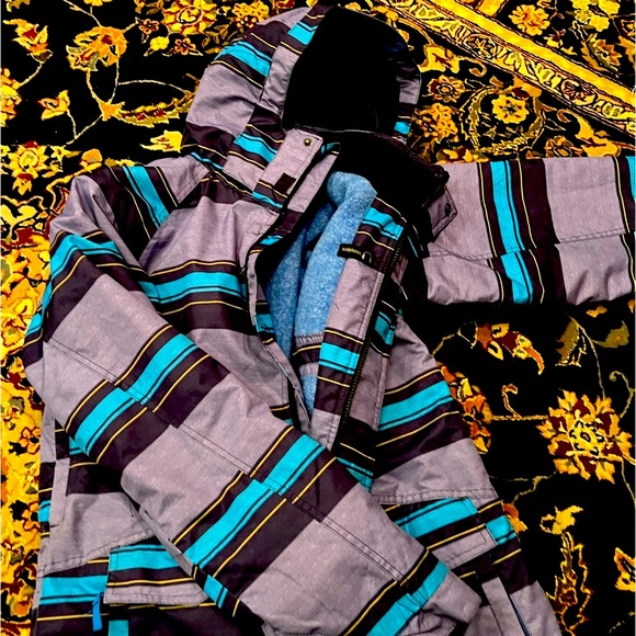 Ripzone Mens Winter Jacket Size Medium Hooded Waterproof Vented Taped Seam - Picture 2 of 13